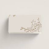 "forever and a day" - Place Cards in Luxe Neutral by Design Lotus - Folded Back of Card
