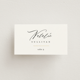 "Idyllic" - Place Cards in Sugar by Jessica Williams - Front with Free Guest Printing