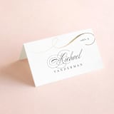 "Fantasia" - Place Cards in Sugar by Jessica Williams - Folded with Free Guest Printing