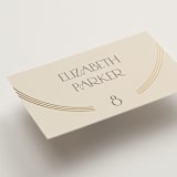 "Misha" - Place Cards in Latte by Kristie Kern - Detail