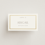 "Regal" - Place Cards in Porcelain by Nicole Walsh - Front with Free Guest Printing