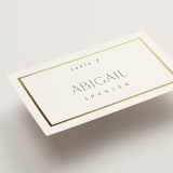 "Regal" - Place Cards in Porcelain by Nicole Walsh - Detail