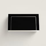 "Elegant Station" - Place Cards in Noir by Stacey Meacham - Blank front