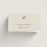 "Simple Seashell" - Place Cards in Sand by Hannah Bowman - Folded with Free Guest Printing