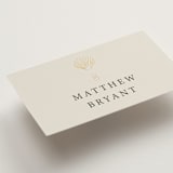 "Simple Seashell" - Place Cards in Sand by Hannah Bowman - Detail