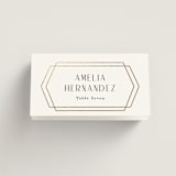 "Formally" - Place Cards in Cloud by Carly Reed Walker - Folded with Free Guest Printing
