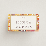 "Autumn flowers" - Place Cards in Amber by Alexandra Dzh - Front with Free Guest Printing