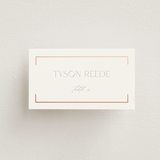 "Bellino" - Place Cards in Snow by AK Graphics - Front with Free Guest Printing