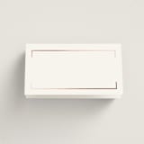 "Bellino" - Place Cards in Snow by AK Graphics - Blank front