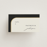 "Tuxedo" - Place Cards in Black Tie by Carolyn Nicks - Front with Free Guest Printing