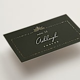 "Fringe" - Place Cards in Midnight by Leah Bisch - Detail