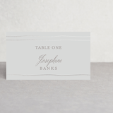 "Cascade" - Place Cards in Mist by Lori Wemple - Front with Free Guest Printing