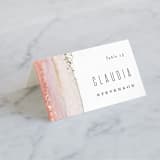 "Painted Desert" - Place Cards in Sandstone by Hooray Creative - Folded with Free Guest Printing