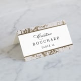 "Modern Marble" - Place Cards in Cloud by Kelly Schmidt - Folded with Free Guest Printing