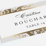 "Modern Marble" - Place Cards in Cloud by Kelly Schmidt - Detail