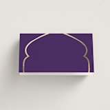 "Whole New World from Disney's Aladdin" - Place Cards in Aubergine by Creo Study - Blank front