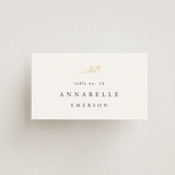 "You & Me" - Place Cards in Classique by Design Lotus - Front with Free Guest Printing