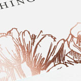 "Sketched Bouquet" - Place Cards in Petal by Phrosné Barwood - Detail