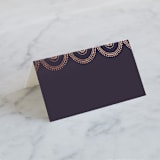 "Captivating" - Place Cards in Plum by Design Lotus - Blank front