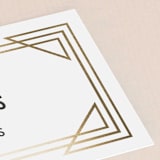 "Framed Deco Elegance" - Place Cards in Classic White by Kelly Schmidt - Detail
