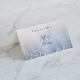 "Midsummer Night" - Place Cards in Ocean by Kaydi Bishop - Folded with Free Guest Printing