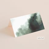 "Fancy Marble" - Place Cards in Moss by Phrosné Barwood - Folded Back of Card