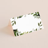 "Vines of Green" - Place Cards in Fern by Susan Moyal - Blank front