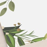 "Vines of Green" - Place Cards in Fern by Susan Moyal - Detail
