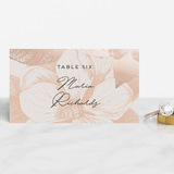"The Land of Magnolias" - Place Cards in Blush by Design Lotus - Front with Free Guest Printing
