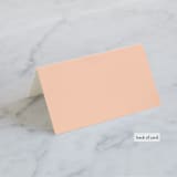 "The Land of Magnolias" - Place Cards in Blush by Design Lotus - Folded Back of Card