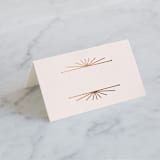 "Art Deco Border" - Place Cards in Blush by Hooray Creative - Blank front