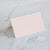 "Art Deco Border" - Place Cards in Blush by Hooray Creative - Folded Back of Card