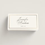 "Bianca" - Place Cards in Sugar by Jessica Williams - Folded with Free Guest Printing