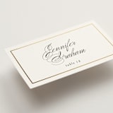 "Bianca" - Place Cards in Sugar by Jessica Williams - Detail