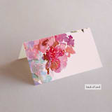"Blossoms" - Place Cards in Blush by Lori Wemple - Folded Back of Card