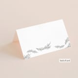 "Little Wreath" - Gloss-Press® Place Cards in Pearl by Phrosné Barwood - Folded Back of Card