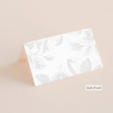 "Beloved" - Gloss-Press® Place Cards in Graphite by Design Lotus - Folded Back of Card
