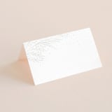 "Botanical Filigree" - Gloss-Press® Place Cards in Ivory by Phrosné Barwood - Blank front