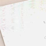"Botanical Filigree" - Gloss-Press® Place Cards in Ivory by Phrosné Barwood - Detail