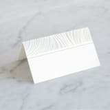 "Lined" - Gloss-Press® Place Cards in Cloud by Erin Deegan - Blank front