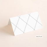 "Brushy frame" - Gloss-Press® Place Cards in Opal by Stacey Meacham - Folded Back of Card