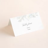 "Idyllic" - Gloss-Press® Place Cards in The Pearl by Design Lotus - Folded with Free Guest Printing