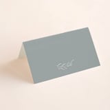 "Chic Wreath" - Gloss-Press® Place Cards in Cloud by Kelly Schmidt - Blank front