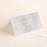 "Chic Wreath" - Gloss-Press® Place Cards in Cloud by Kelly Schmidt - Folded Back of Card