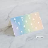 "Sunset by the Sea" - Gloss-Press® Place Cards in Ombre by lulu and isabelle - Folded Back of Card