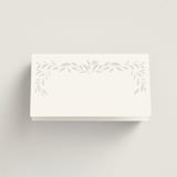 "Clarity" - Gloss-Press® Place Cards in Cloud by Ana Sharpe - Blank front