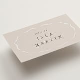 "Kumamoto" - Gloss-Press® Place Cards in Pearl by Ani Somi - Detail