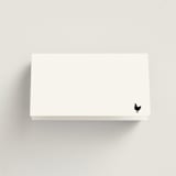 "the classic" - Place Cards - Chicken in Onyx by Benita Crandall - Blank front