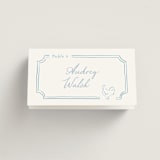 "Organic frame" - Place Cards - Chicken in Marine by Creo Study - Folded with Free Guest Printing