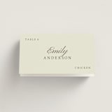 "Subtle elegance" - Place Cards - Chicken in Laurel by elithing - Folded with Free Guest Printing